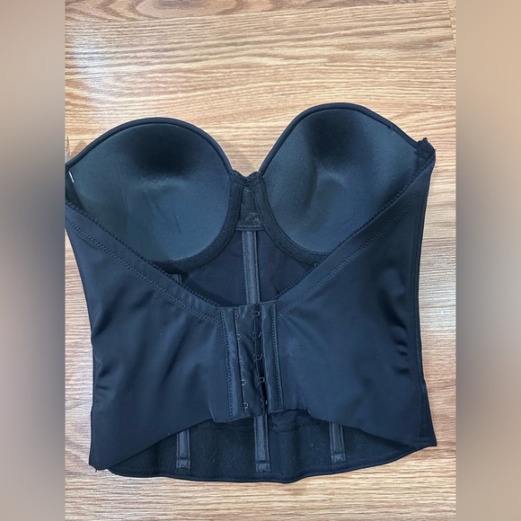 Strapless Black Shaping Bustier – Sleek Support Sculpted Silhouette Size 34C - Picture 2 of 6